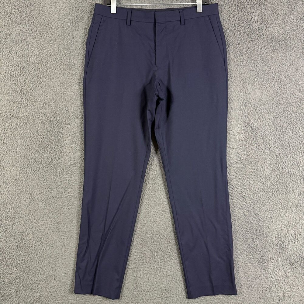 J Crew Dress Pants Mens 31x30 Blue Ludlow Slim Fit Loro Piana Wool Formal